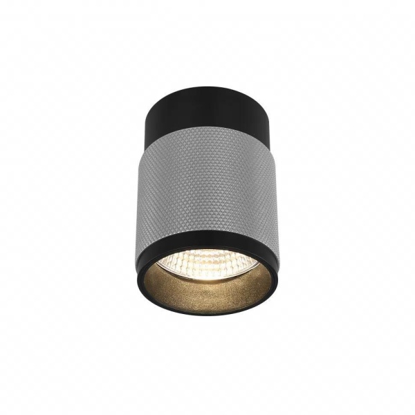 Потолочный светодиодный светильник iLedex Delta 1955-10W-3000K-36 BK+SL