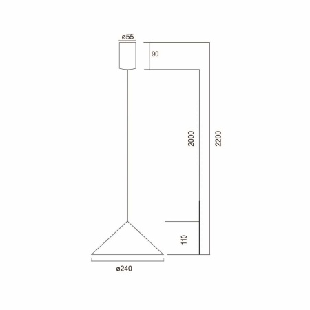 Подвесной светильник Mantra Cono 9453