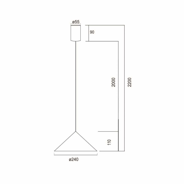 Подвесной светильник Mantra Cono 9453