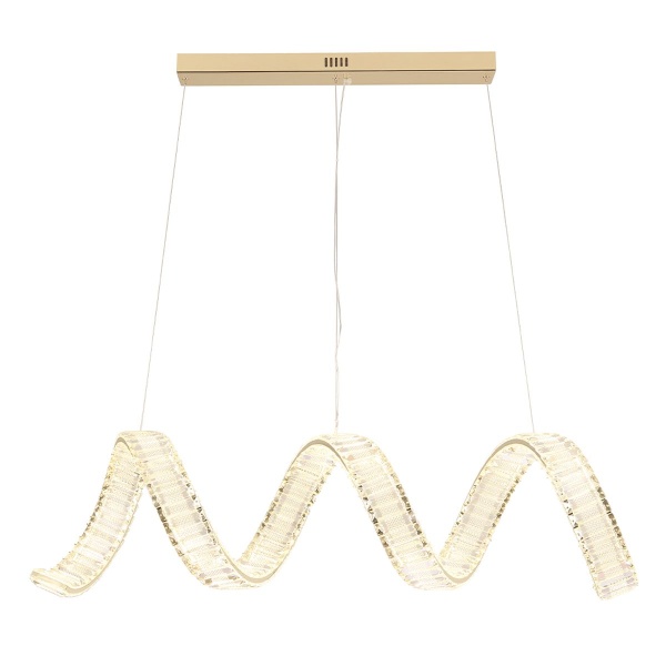 Подвесной светодиодный светильник Crystal Lux Musika SP100W Led L1200 Gold