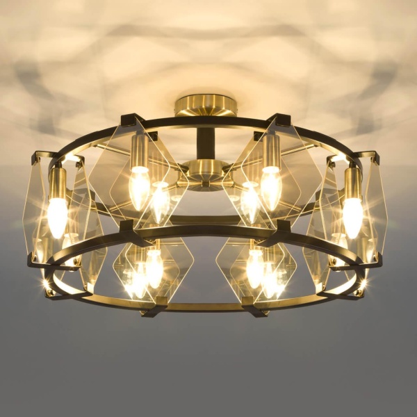 Потолочная люстра Eurosvet Aragon 60126/8 черный Smart