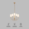 Подвесная люстра Eurosvet Abbey 60164/6 латунь Smart