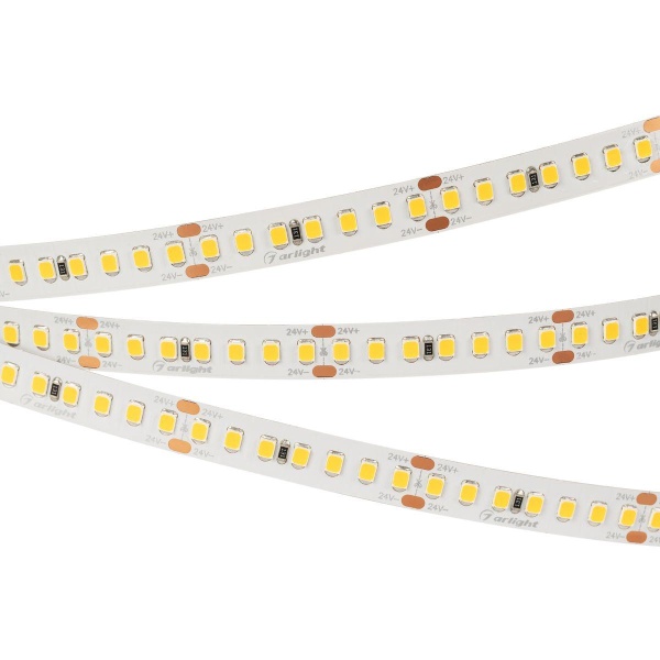 Светодиодная лента Arlight 17W/m 168Led/m 2835SMD холодный белый 5M RT-A168-10mm 24V Cool 8K 019092(2)