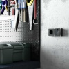 Розетка с заземлением Werkel Gallant черный/хром W5071035 4690389164514
