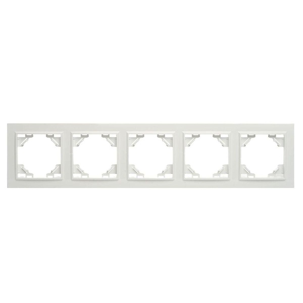 Рамка 5-постовая Stekker Эрна белый PFR00-9005-01 39620