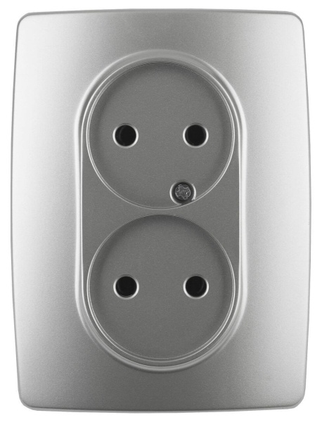 Розетка ЭРА 12 2x2P 16A 250V 12-2107-03 Б0031240