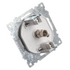 ТВ-розетка Stekker Катрин серебро GLS00-7108-03 39586