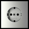 Накладка для розетки с заземлением S70 (сталь) Voltum VLS000605