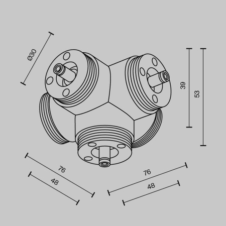 Аксессуар Maytoni Technical CA020L5C-B