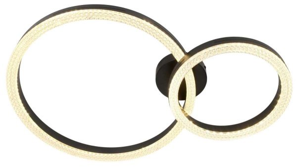 Светильник потолочный светодиодный ЭРА Модерн Bloom CLL-1-78W 3K-6K RC BK с ДУ черный Б0069753