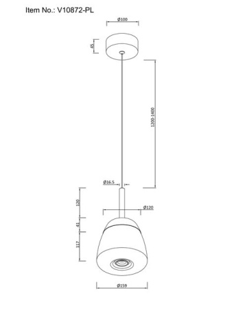 Подвесной светодиодный светильник Moderli Eir V10872-PL