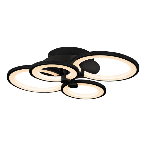 Потолочная светодиодная люстра iLedex Ring A001/4 MBK
