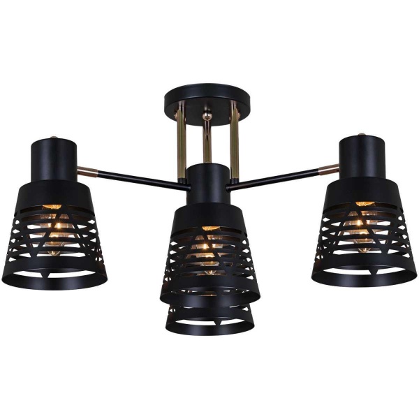 Люстра Reluce 06074-3.3-04 BK+FG