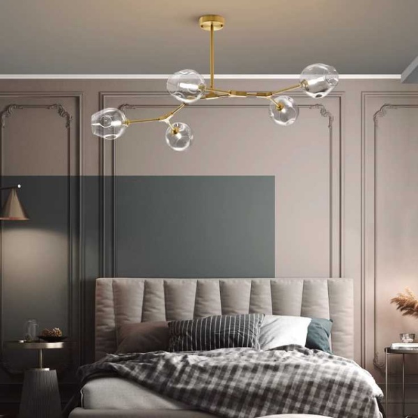 Подвесная люстра Imperium Loft Адель Branching Bubble Chandelier L11 Black Amber 239861-22