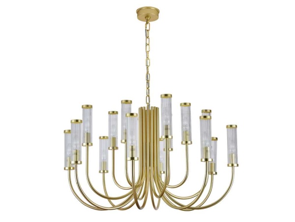 Подвесная люстра Newport 4558+4+4/C mat.gold М0071545