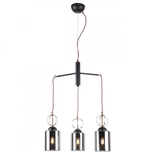 Подвесной светильник IMEX MD.0103-3-S BK+FGD