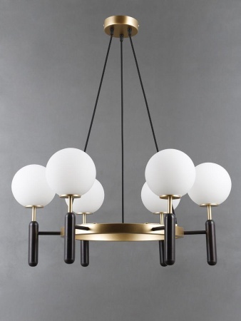 Подвесная люстра Elvan LU-22024/6-E14-BrBlWh