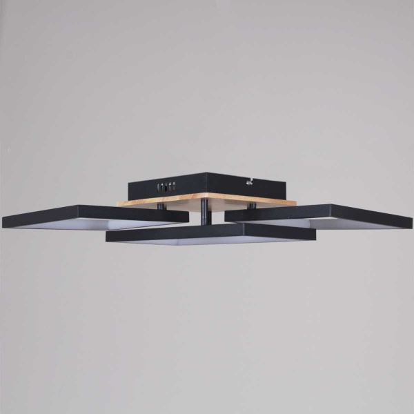 Потолочный светильник Reluce 49560-0.3-03 BK+WOOD