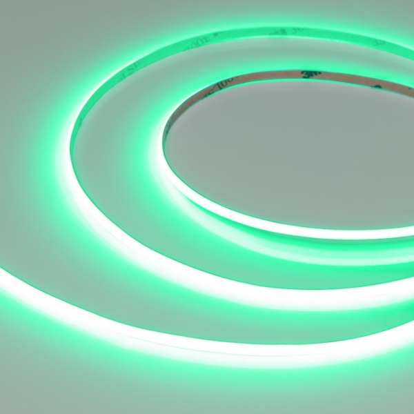 Светодиодная лента COB-X480-4mm 24V Green (4 W/m, IP20, 5m) Arlight 046906