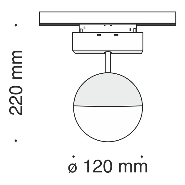 Трековый светодиодный светильник Maytoni Track lamps TR017-2-10W3K-B