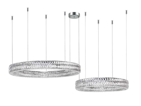 Горизонтальная композиция Newport 8550 из двух колец хром №182 S8550_182CH