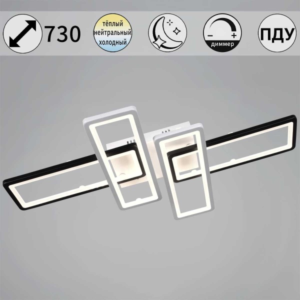 Потолочный светильник Reluce 03629-0.3-04A WH+BK