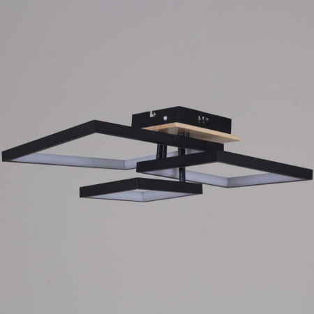 Потолочный светильник Reluce 98560-0.3-03 BK+WOOD