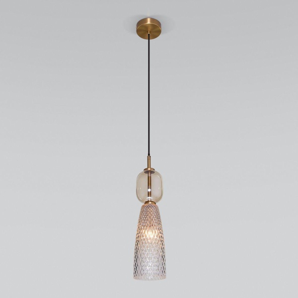 Подвесной светильник Eurosvet Glossy 50211/1 янтарный