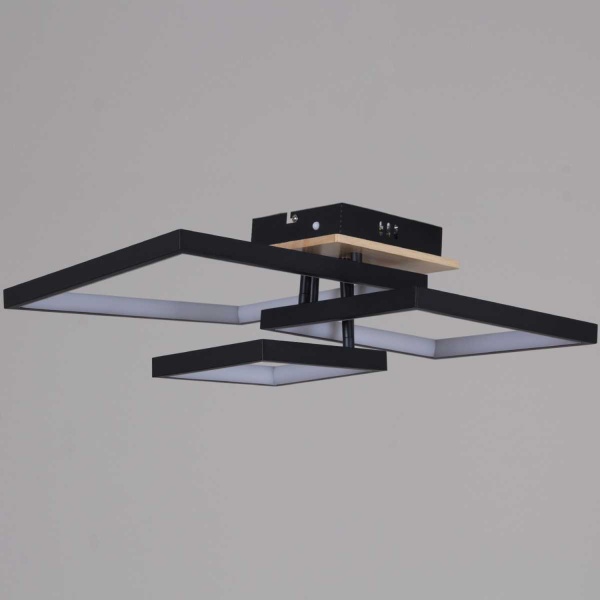 Потолочный светильник Reluce 98560-0.3-03 BK+WOOD