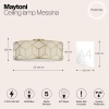 Потолочный светильник Maytoni Messina H223-PL-05-G