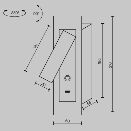 Бра Maytoni MOD495WL-L3B3K1