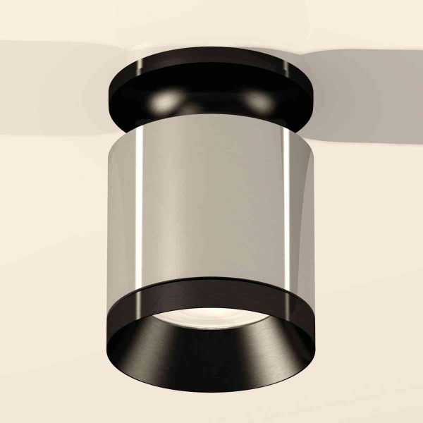 Комплект накладного светильника Ambrella light Techno Spot XS7405022 PSL/PBK серебро полированное/черный полированный (N7926, C7405, N7031)