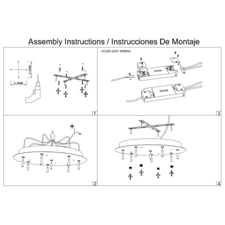 Подвесная люстра Mantra Arrecife 9369+9220 (8L)