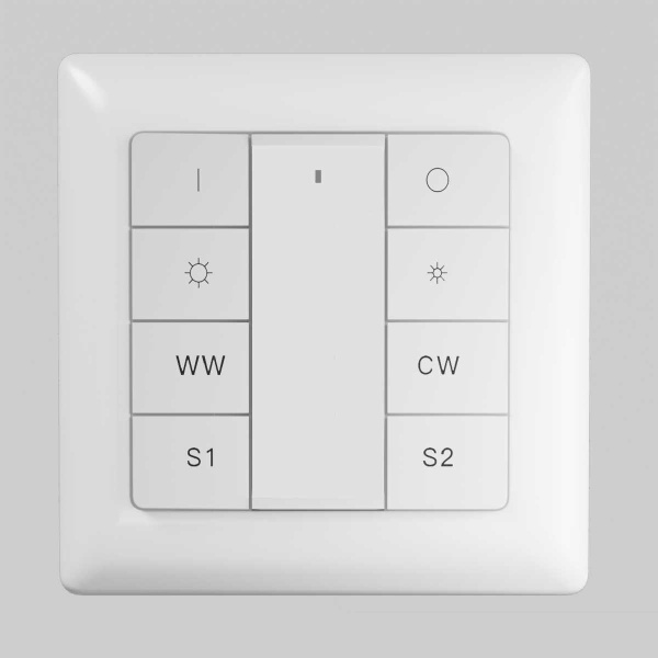 Кнопочная настенная панель 8-ми клавишная DALI Maytoni Lighting control 721053