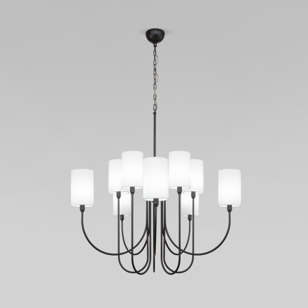 Подвесная люстра Eurosvet Abbey 60164/10 черный Smart