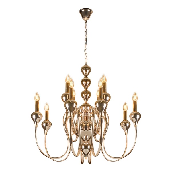 Подвесная люстра iLamp Lady 88003-8+4 GD