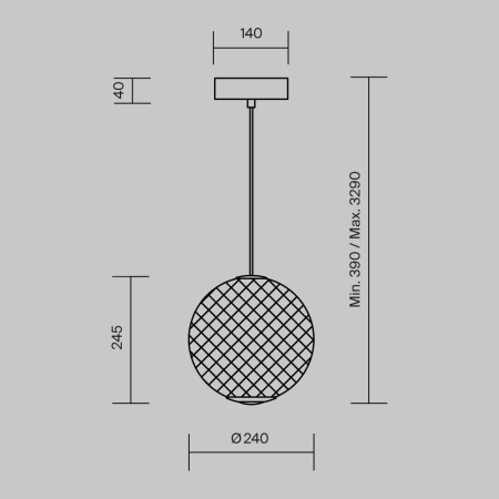 Подвесной светильник Maytoni MOD397PL-L12B3K