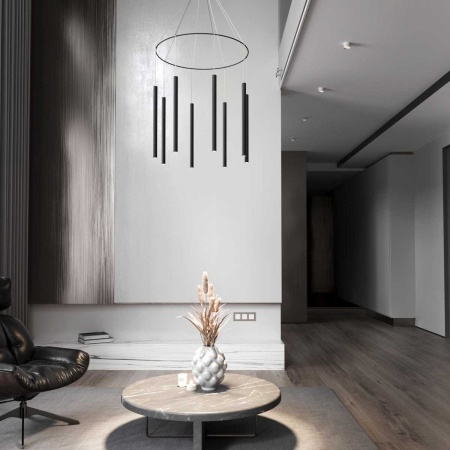 Подвесной светодиодный светильник Eurosvet 301101 LED черный a071443