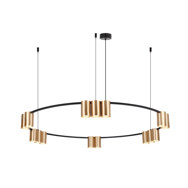 Подвесная люстра Denkirs Orbit DK4067-BK+SG