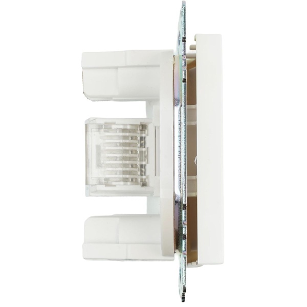 Розетка компьютерная RJ-45 Stekker Катрин белый GLS00-7107-01 39305