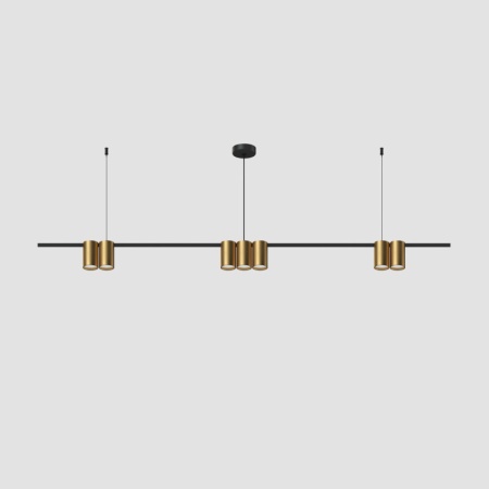 Подвесная люстра Denkirs Orbit DK4063-BK+SG