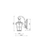 Уличный настенный светильник Maytoni Outdoor Albion O413WL-01BZ
