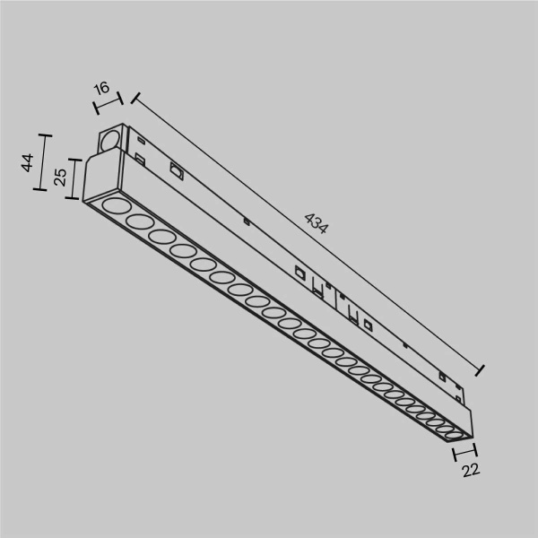 Трековый светильник Maytoni Technical Points TR031-4-24WTW-M-DSZ-W