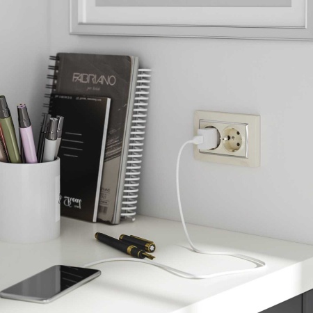 Розетка двойная с заземлением Werkel слоновая кость W1172003 4690389155840