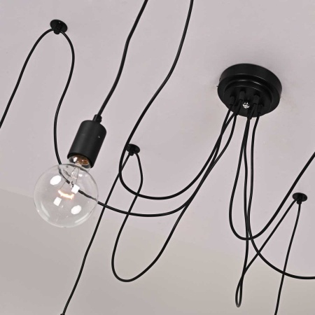 Подвесная люстра Imperium Loft Spider Black L6 352852-26