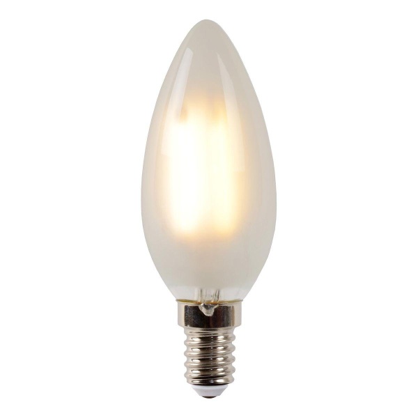 Лампа светодиодная диммируемая Lucide E14 4W 2700K матовая 49023/04/67