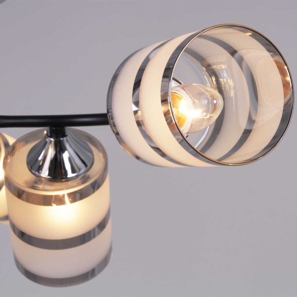 Потолочная люстра Reluce 45360-0.3-06 BK+CR