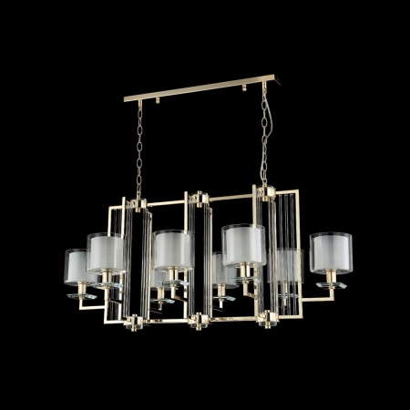 Подвесная люстра Crystal Lux Nicolas SP8 L1000 Gold/White