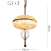 Подвесной светильник Imperium Loft AMPLE01 167806-26
