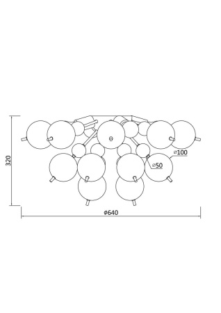 Потолочная люстра Maytoni Bolla MOD133CL-04BS